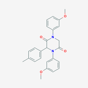 1,4-Bis(3-methoxyphenyl)-3-(4-methylphenyl)-2,5-piperazinedione