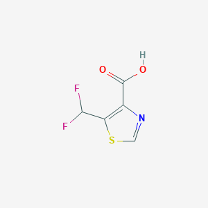 molecular formula C5H3F2NO2S B2423862 5-(Difluoromethyl)-1,3-thiazole-4-carboxylic acid CAS No. 2248379-17-9