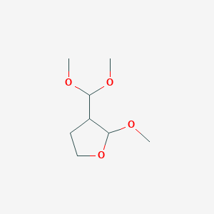 molecular formula C8H16O4 B2423871 3-(Dimethoxymethyl)-2-methoxyoxolane CAS No. 179802-16-5