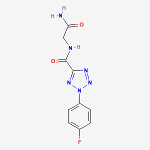 N-(2-amino-2-oxoethyl)-2-(4-fluorophenyl)-2H-tetrazole-5-carboxamide