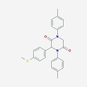 1,4-Bis(4-methylphenyl)-3-[4-(methylsulfanyl)phenyl]-2,5-piperazinedione