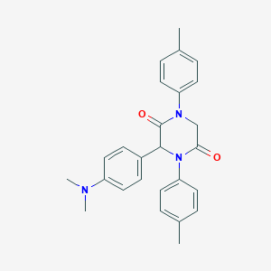 3-[4-(Dimethylamino)phenyl]-1,4-bis(4-methylphenyl)-2,5-piperazinedione