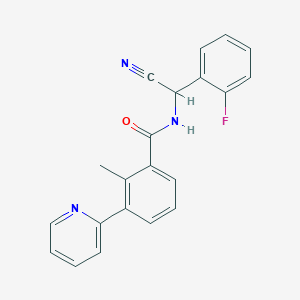 N-[Cyano-(2-fluorophenyl)methyl]-2-methyl-3-pyridin-2-ylbenzamide
