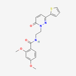 2,4-dimethoxy-N-(2-(6-oxo-3-(thiophen-2-yl)pyridazin-1(6H)-yl)ethyl)benzamide