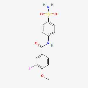 3-iodo-4-methoxy-N-(4-sulfamoylphenyl)benzamide