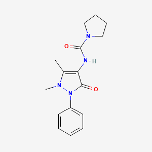 N-(1,5-dimethyl-3-oxo-2-phenylpyrazol-4-yl)pyrrolidine-1-carboxamide