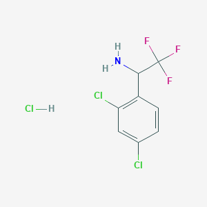 1-(2,4-Dichlorophenyl)-2,2,2-trifluoroethan-1-amine hydrochloride