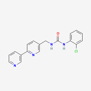 1-([2,3'-Bipyridin]-5-ylmethyl)-3-(2-chlorophenyl)urea