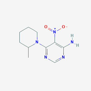 6-(2-Methylpiperidin-1-yl)-5-nitropyrimidin-4-amine