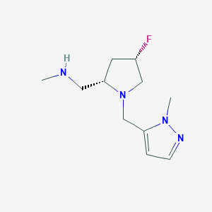 ([(2S,4S)-4-Fluoro-1-[(1-methyl-1h-pyrazol-5-yl)methyl]pyrrolidin-2-yl]methyl)(methyl)amine