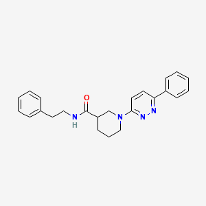 molecular formula C24H26N4O B2423948 N-phenethyl-1-(6-phenylpyridazin-3-yl)piperidine-3-carboxamide CAS No. 1203274-30-9