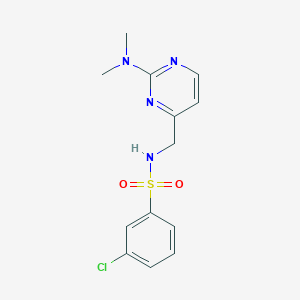 3-chloro-N-((2-(dimethylamino)pyrimidin-4-yl)methyl)benzenesulfonamide