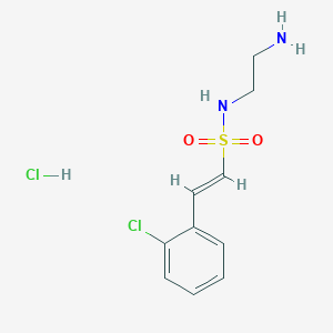 (E)-N-(2-Aminoethyl)-2-(2-chlorophenyl)ethenesulfonamide;hydrochloride