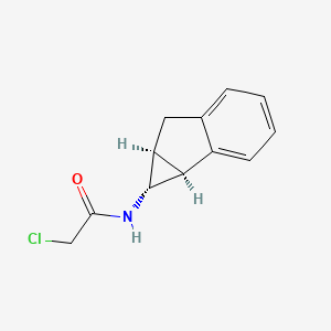 N-[(1R,1As,6aS)-1,1a,6,6a-tetrahydrocyclopropa[a]inden-1-yl]-2-chloroacetamide