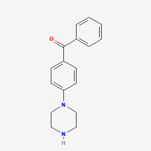 molecular formula C17H18N2O B2423957 Phenyl(4-piperazin-1-ylphenyl)methanone CAS No. 482308-61-2