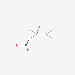 molecular formula C7H10O B2423961 (1R,2S)-2-cyclopropylcyclopropane-1-carbaldehyde CAS No. 1238361-48-2