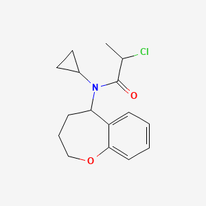 2-Chloro-N-cyclopropyl-N-(2,3,4,5-tetrahydro-1-benzoxepin-5-yl)propanamide