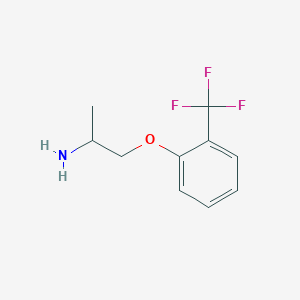 molecular formula C10H12F3NO B2423963 1-(2-Aminopropoxy)-2-(trifluoromethyl)benzene CAS No. 883542-94-7
