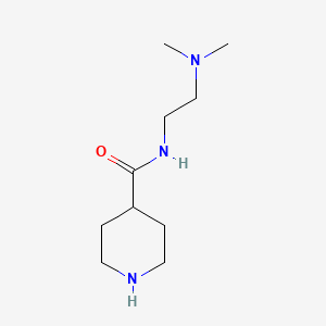molecular formula C10H21N3O B2423983 n-[2-(Dimethylamino)ethyl]piperidine-4-carboxamide CAS No. 1019851-96-7; 886504-63-8