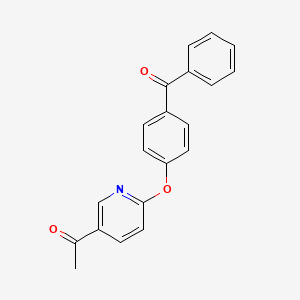 1-(6-(4-Benzoylphenoxy)pyridin-3-yl)ethan-1-one