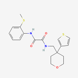 N1-(2-(methylthio)phenyl)-N2-((4-(thiophen-3-yl)tetrahydro-2H-pyran-4-yl)methyl)oxalamide