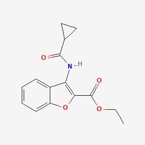 Ethyl 3-(cyclopropanecarboxamido)benzofuran-2-carboxylate