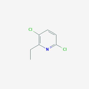 molecular formula C7H7Cl2N B2424016 3,6-Dichloro-2-ethylpyridine CAS No. 1824634-20-9