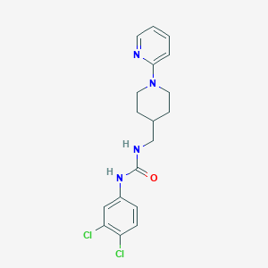 molecular formula C18H20Cl2N4O B2424018 1-(3,4-Dichlorophenyl)-3-((1-(pyridin-2-yl)piperidin-4-yl)methyl)urea CAS No. 1234952-44-3