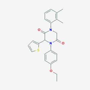 1-(2,3-Dimethylphenyl)-4-(4-ethoxyphenyl)-3-(2-thienyl)-2,5-piperazinedione