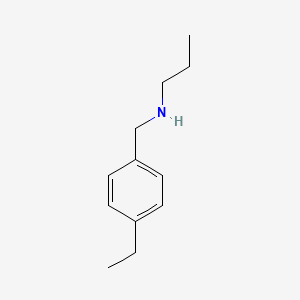 molecular formula C12H19N B2424070 N-(4-ethylbenzyl)propan-1-amine CAS No. 869941-99-1