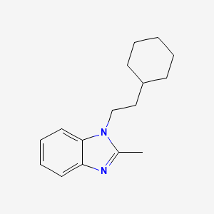 molecular formula C16H22N2 B2424076 1-(2-Cyclohexylethyl)-2-methylbenzimidazole CAS No. 537701-06-7