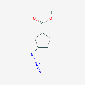 molecular formula C6H9N3O2 B2424088 3-Azidocyclopentane-1-carboxylic acid CAS No. 2253640-92-3