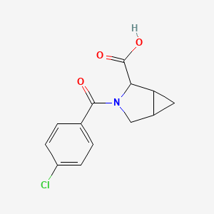 molecular formula C13H12ClNO3 B2424098 3-(4-氯苯甲酰基)-3-氮杂双环[3.1.0]己烷-2-羧酸 CAS No. 1009353-35-8