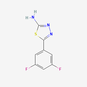 molecular formula C8H5F2N3S B2424102 5-(3,5-Difluorophenyl)-1,3,4-thiadiazol-2-amine CAS No. 299441-31-9