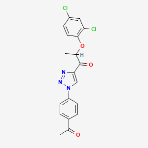 1-[1-(4-acetylphenyl)-1H-1,2,3-triazol-4-yl]-2-(2,4-dichlorophenoxy)propan-1-one