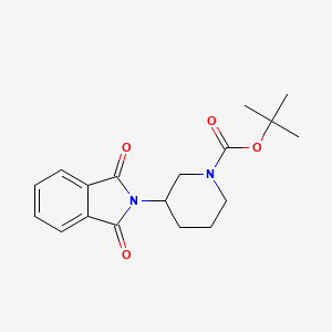 molecular formula C18H22N2O4 B2424135 叔丁基3-(1,3-二氧代-2,3-二氢-1H-异吲哚-2-基)哌啶-1-羧酸酯 CAS No. 1190890-10-8