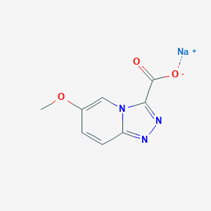 molecular formula C8H6N3NaO3 B2424144 6-甲氧基-[1,2,4]三唑并[4,3-a]吡啶-3-羧酸钠 CAS No. 2251054-13-2