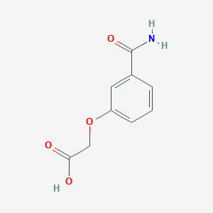 molecular formula C9H9NO4 B2424151 2-(3-Carbamoylphenoxy)acetic acid CAS No. 500866-01-3
