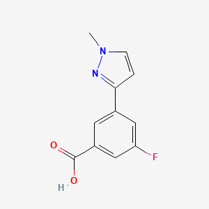3-Fluoro-5-(1-methylpyrazol-3-yl)benzoic acid