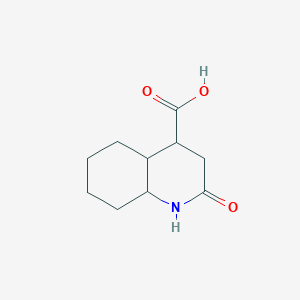molecular formula C10H15NO3 B2424218 2-氧代-十氢喹啉-4-羧酸 CAS No. 1989659-74-6