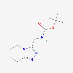 molecular formula C12H20N4O2 B2424236 叔丁基（5,6,7,8-四氢[1,2,4]三唑并[4,3-a]吡啶-3-基甲基）氨基甲酸酯 CAS No. 1708079-72-4