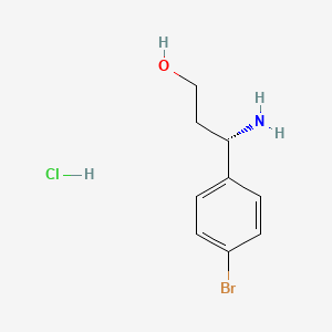 molecular formula C9H13BrClNO B2424241 (S)-beta-(4-Bromophenyl)alaninol hydrochloride CAS No. 1213312-07-2
