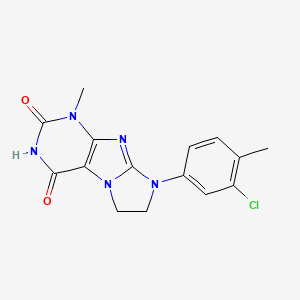 8-(3-chloro-4-methylphenyl)-1-methyl-7,8-dihydro-1H-imidazo[2,1-f]purine-2,4(3H,6H)-dione
