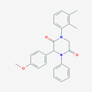 1-(2,3-Dimethylphenyl)-3-(4-methoxyphenyl)-4-phenyl-2,5-piperazinedione