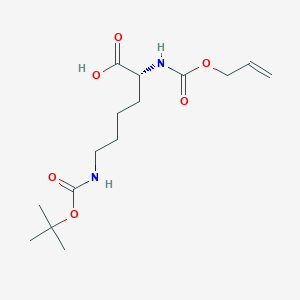 (2R)-6-[(2-Methylpropan-2-yl)oxycarbonylamino]-2-(prop-2-enoxycarbonylamino)hexanoic acid