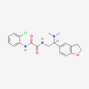 molecular formula C20H22ClN3O3 B2424287 N1-(2-chlorophenyl)-N2-(2-(2,3-dihydrobenzofuran-5-yl)-2-(dimethylamino)ethyl)oxalamide CAS No. 1428371-51-0