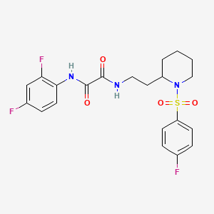 N1-(2,4-difluorophenyl)-N2-(2-(1-((4-fluorophenyl)sulfonyl)piperidin-2-yl)ethyl)oxalamide