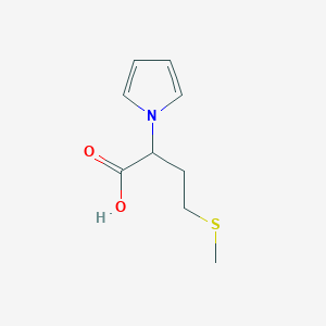 molecular formula C9H13NO2S B2424307 4-(methylsulfanyl)-2-(1H-pyrrol-1-yl)butanoic acid CAS No. 954582-28-6
