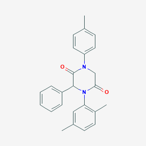 4-(2,5-Dimethylphenyl)-1-(4-methylphenyl)-3-phenyl-2,5-piperazinedione