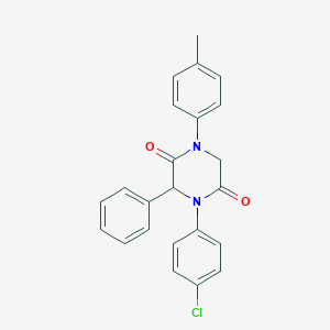 4-(4-Chlorophenyl)-1-(4-methylphenyl)-3-phenyl-2,5-piperazinedione